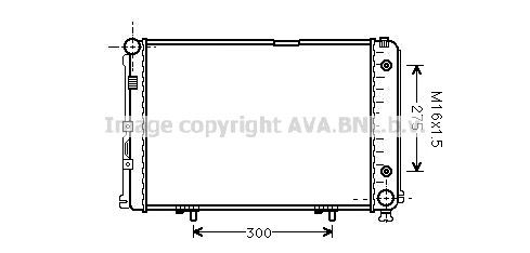 AVA QUALITY COOLING Радиатор, охлаждение двигателя MS2110